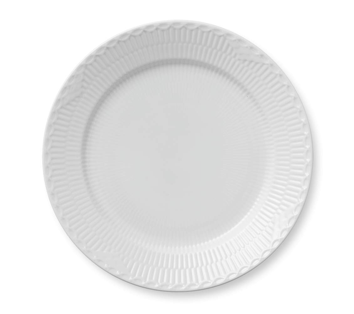 

Royal Copenhagen White Fluted Plate, Half Lace, Flat Plate, Ordinary, 27cm, 1128627, 1017296 [Parallel Import]