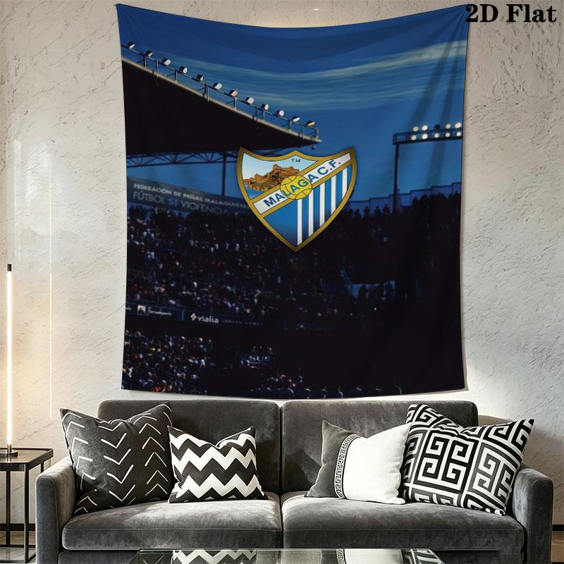 Málaga C .F Wall Hanging Printed Fabric Blanket Decorative Tapestries for Bedroom Living Room Home Decor