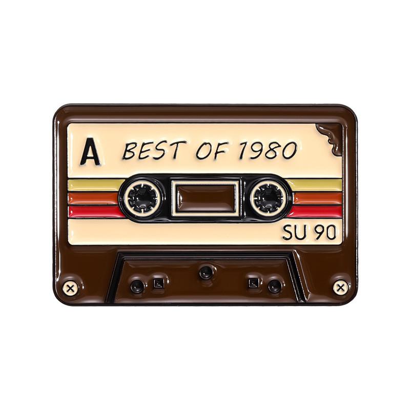Music Cartoon Artistic Cassette Brooch Colorful Alloy Pin Unique Decoration Everyone For