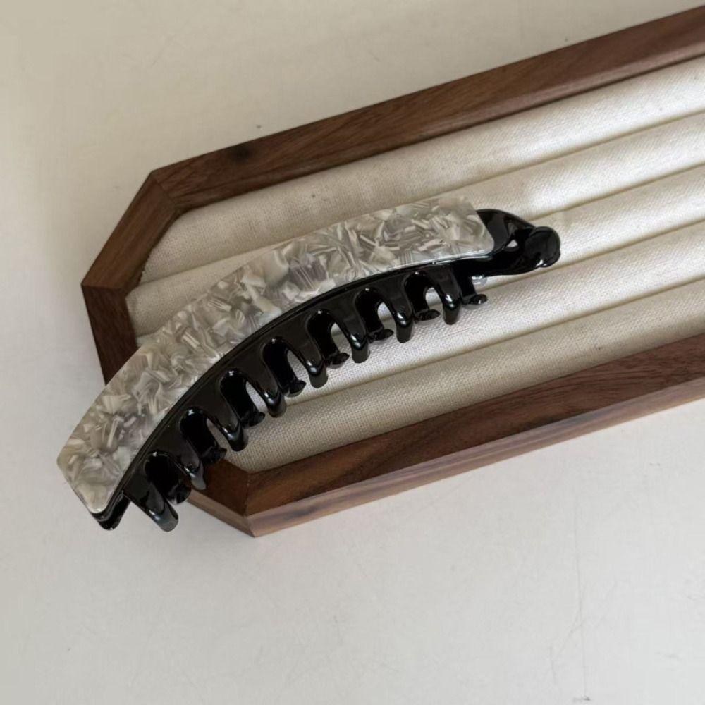 Acetic Acid Leopard Print Hair Clip Large Size Hairpin Cute Acetate Banana Clip  Girl