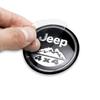 56mm Car Wheel Center Hub Stickers Hub Cover Decals Decoration Auto Accessories For Jeep Renegade Patriot Wrangler GrandCherokee ALM1