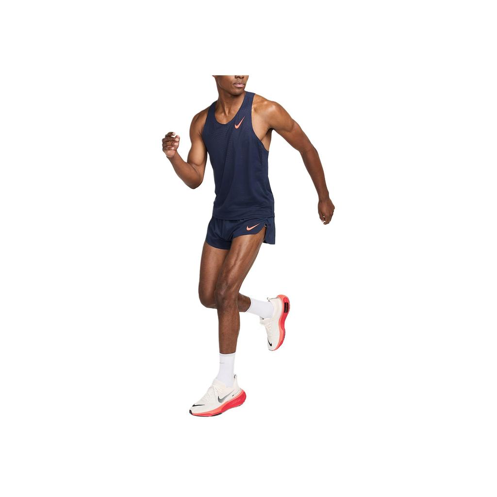 Nike Aeroswift Dri-FIT Adv Solid Color Versatile Breathable Tank Top Men Tops Obsidian Bright-Red FN4231-451