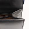 [Pre-Owned] Sylvie Gold Buckle Striped Web Satin Bow Wide Shoulder Strap Leather Handbag Crossbody Bag Shoulder Bag Small - Fair #1GNYUB2
