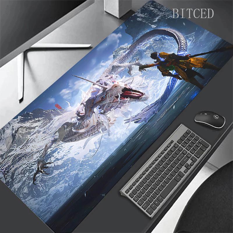 New Game Black Myth WuKong Game Mousepad Office Xxl Large Teclado Big Mouse Pad Computer Game Keyboard Rubber Anti-Slip Mice Mat