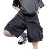 Pantaloncini Cargo da Uomo Yousheng Vita Elastica Coulisse Regolabile Gamba Larga con Tasche Colore Unito Vestibilità Ampia Pantaloncini Casual