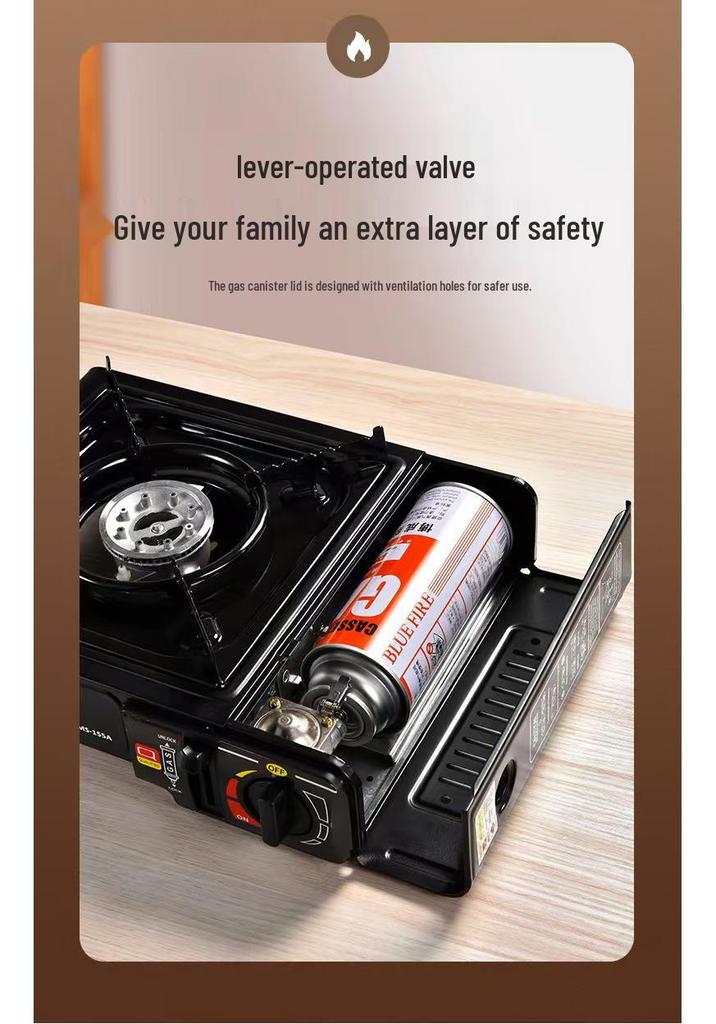 Portable Cassette Gas Stove for Outdoor Cooking