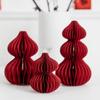 3D Honeycomb Balls Ornaments Red Gourd Housewarming Wedding Room Decoration Carft  Chinese New Year Spring Festival Decor