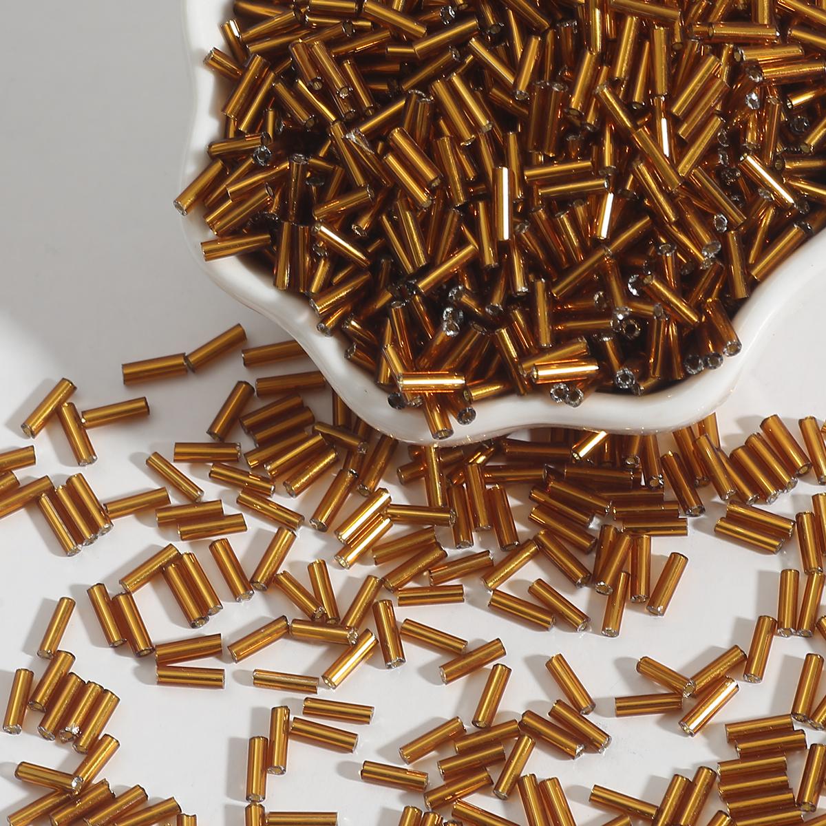 

300/700 шт чешские цилиндрические стеклянные бусины европейские семенные длинная трубка с двумя отверстиями свободные бусины для изготовления ювелирных изделий 2x7mm 300pcs