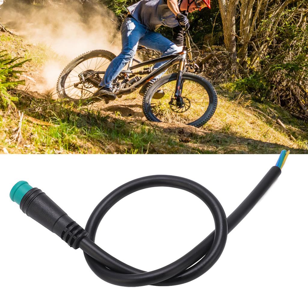 5-pins mannelijke E-bike verlengkabel 0,8 voet IP65 waterdicht Draagbare instrumentenverlengkabel voor E-scooters AC 200V