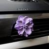 Retro Flower Car Air Outlet Aromatherapy Fancy Niche Style Camellia Car Vent Fragrant Stone Aroma Diffuser