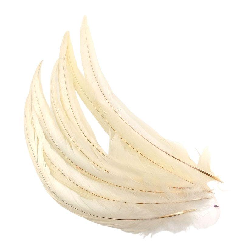 20Pcs Rooster Cock Pheasant Tail Feathers Plumes Diy Headdress Halloween Decoration Wedding Christmas Craft Supplies Accessories