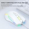 CW905 RGB Gaming-Maus Kabelgebunden mit RGB-Hintergrundbeleuchtung, 6 einstellbare DPI bis zu 6400, Ergonomische Gamer-Laptop-PC-Maus mit 7 programmierbaren Tasten