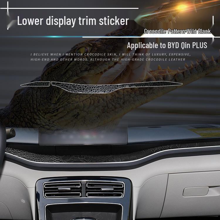 Krokodiltexturfolie für BYD Qin PLUS Armaturenbrett Innenraummodifikation