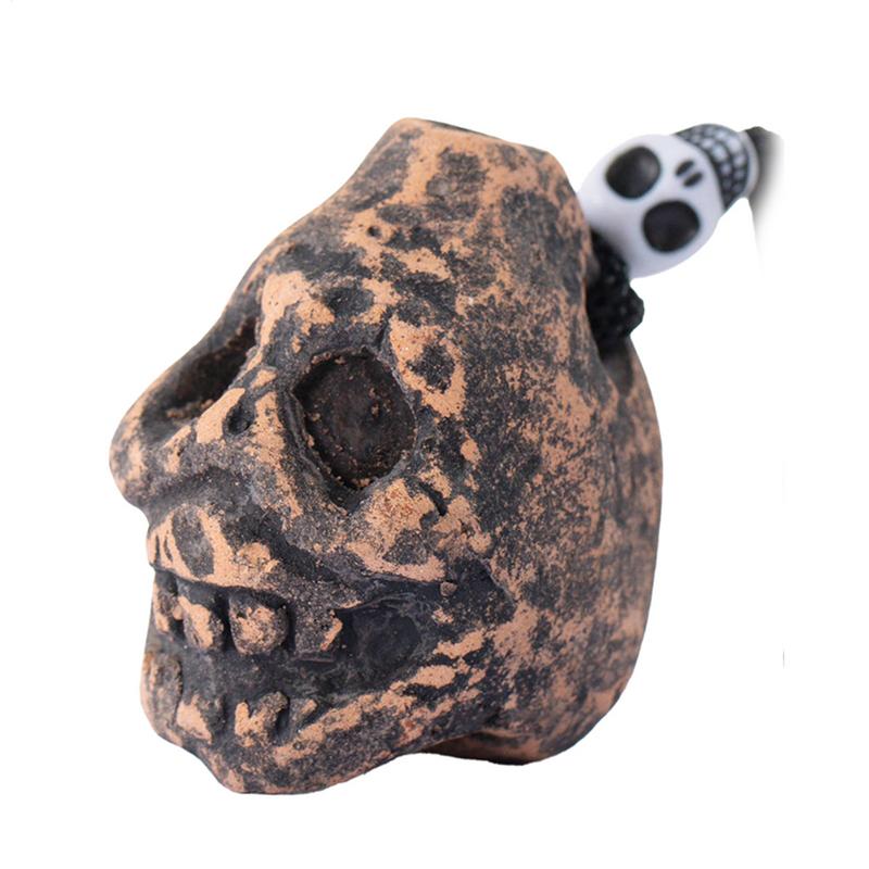 Píšťalka smrti Křičící píšťalka Nástroj Lebka Retro Aztécká Smrt Halloween Nejhlasitější píšťalka Venkovní kempování Nouzová píšťalka