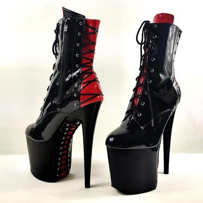 20CM Women Thin Heels Ankle Boots Platforms Shoes Nightclub Cosplay Sexy Pumps Pole Dance Shoes