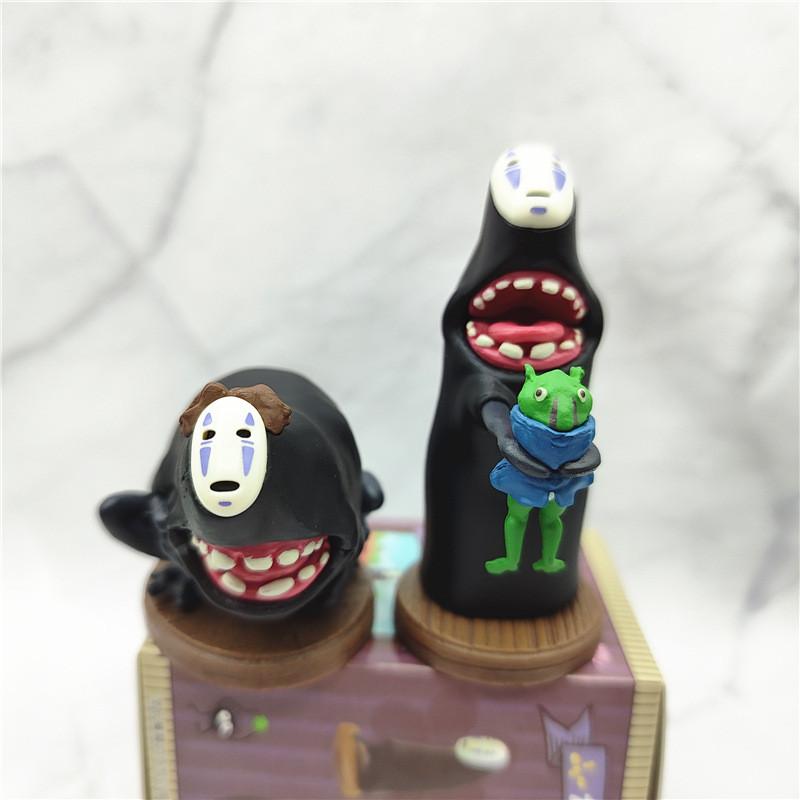 Spirited No Away Face Man Multiple Posture Models Desktop Decor Ornament Set