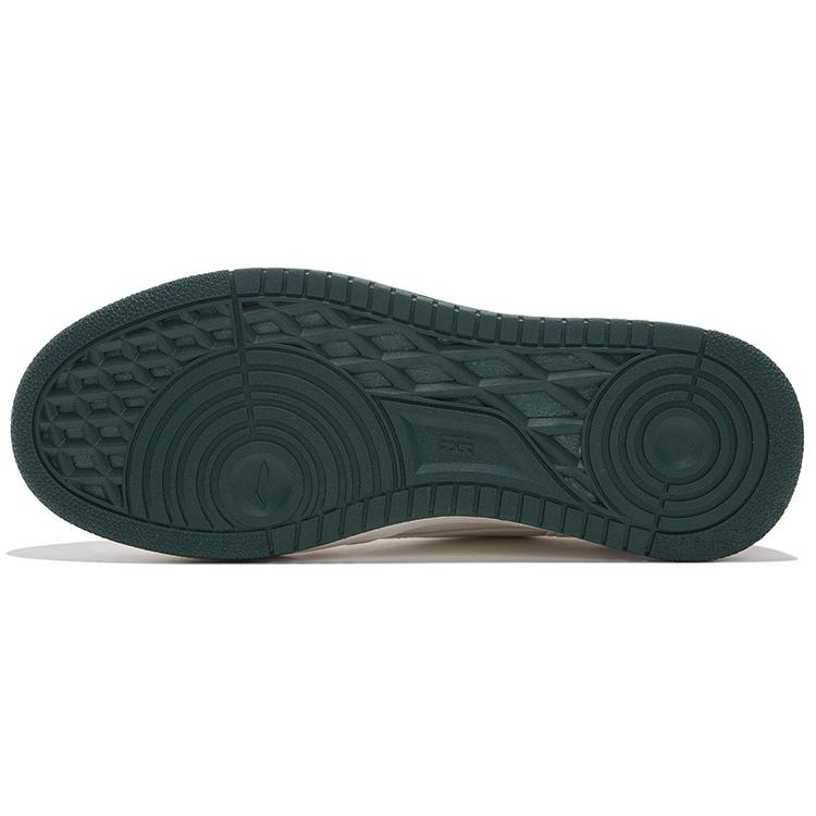 New LiNing Sports Life Collection Coverage Warm Slip Resistant Low Top Skateboard Shoes White Green AGCS135-4