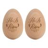 2Pcs Musical Easter Egg Shaker Wood Egg Shakers Musical Shaker Easter Basket Stuffers Gifts for Kids Boys Girls