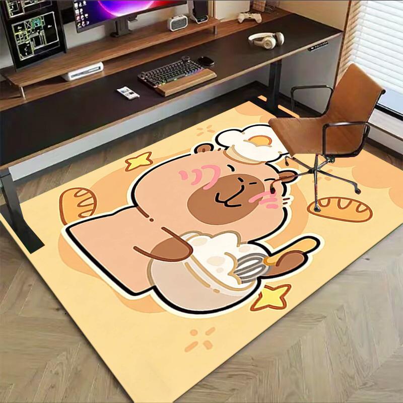 1PC Bear Chef Extra Large Non-Slip Floor carpet, Office, family, bedroom, Studio - Large Area Rug Indoor Rugs, Vibrant Colors-A309