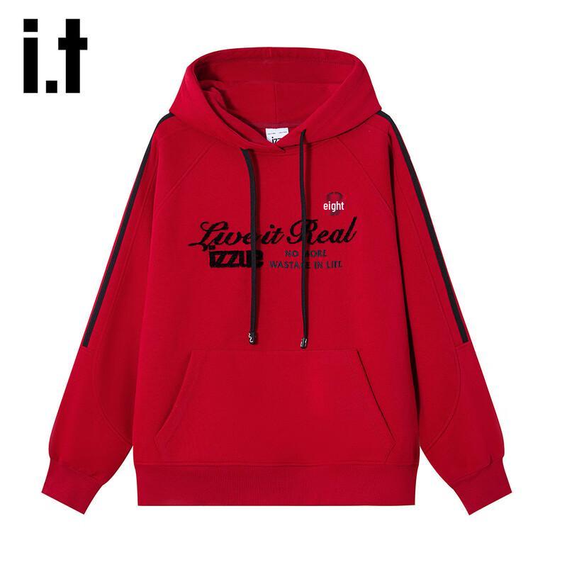 Izzue Women s Embroidered Hooded Sweatshirt M