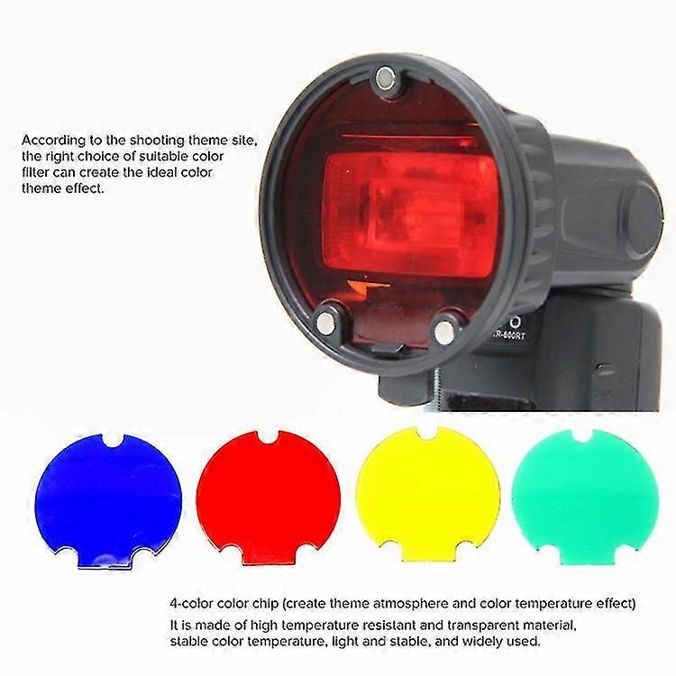 Triopo Tr-08 Flash Honeycomb Magnet Fixed Soft Box Kit With 4 X Magnetic Color Filters
