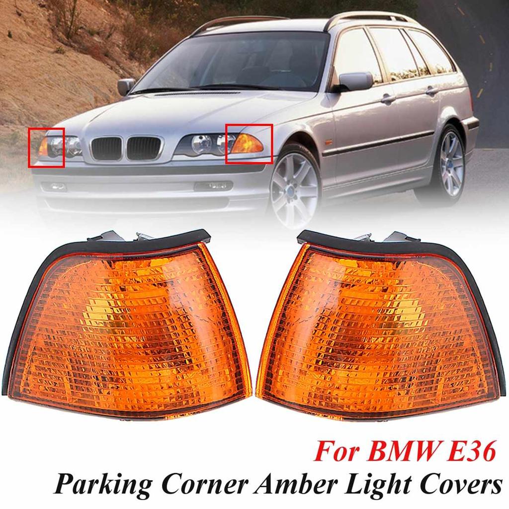 Car Left &Right Corner Turn Signal Light Corner Lights  For 3 Series E36 4DR 1992-1998 63138353279/63138353280