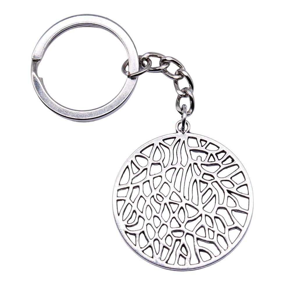 Flower of Life Symbol Sacred Geometry Keychain for Men Best Seller Boho Gift for Her Minimalist School Accessory