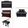 Piano Auxiliary Pedal, Adjustable Height Piano Pedal, 3 Pedals (Black)