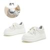 Suction film sole leather little white shoes women's 2025 autumn new women's shoes commuting platform shoes are not tired feet round head single sh