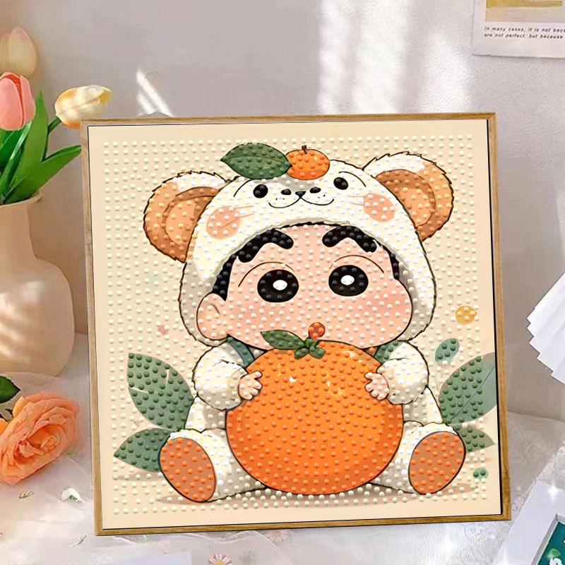 Crayon Shin-chan Diamond Painting DIY Sticker Art Set for Kids