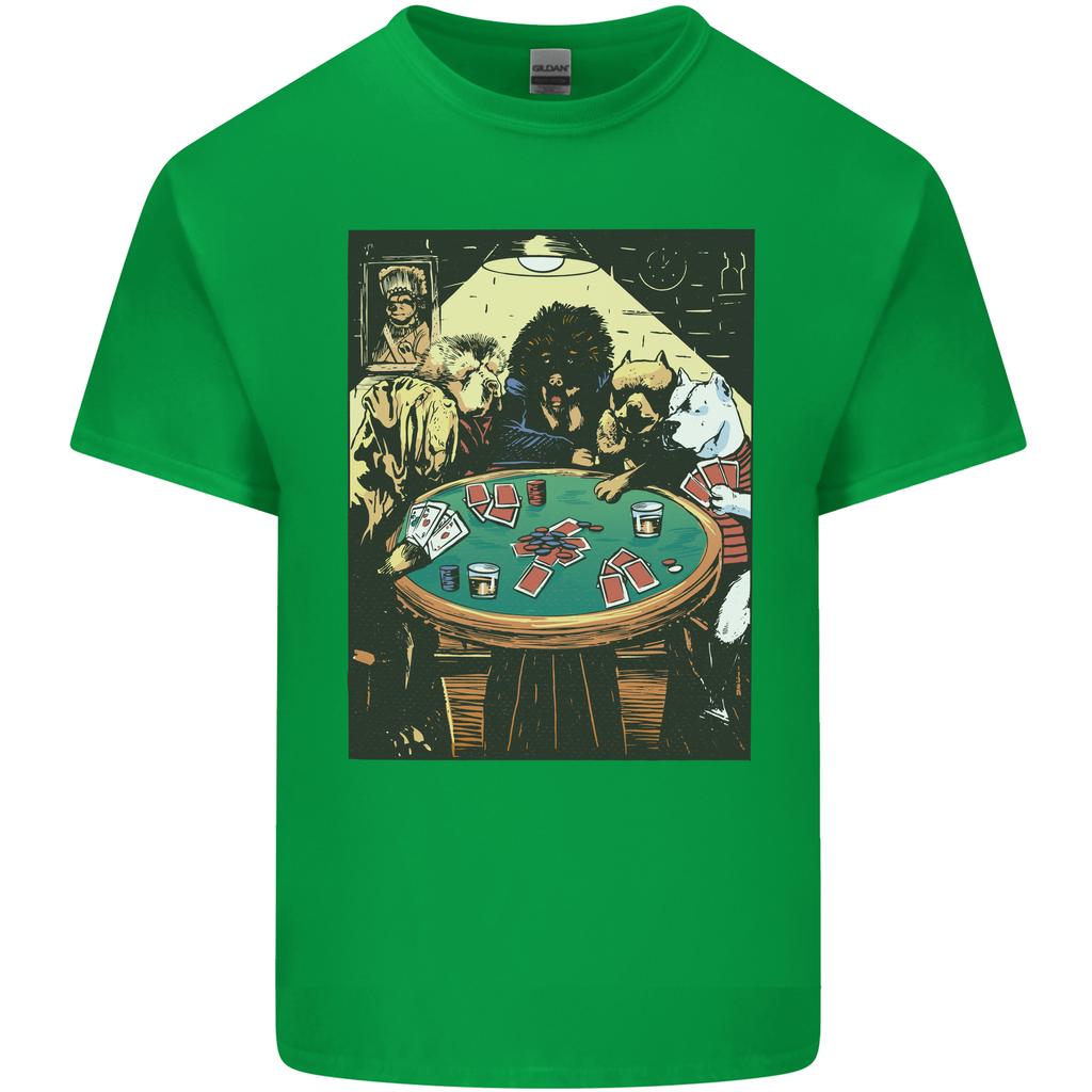Dogs Playing Poker Unisexs Light Cotton TShirt