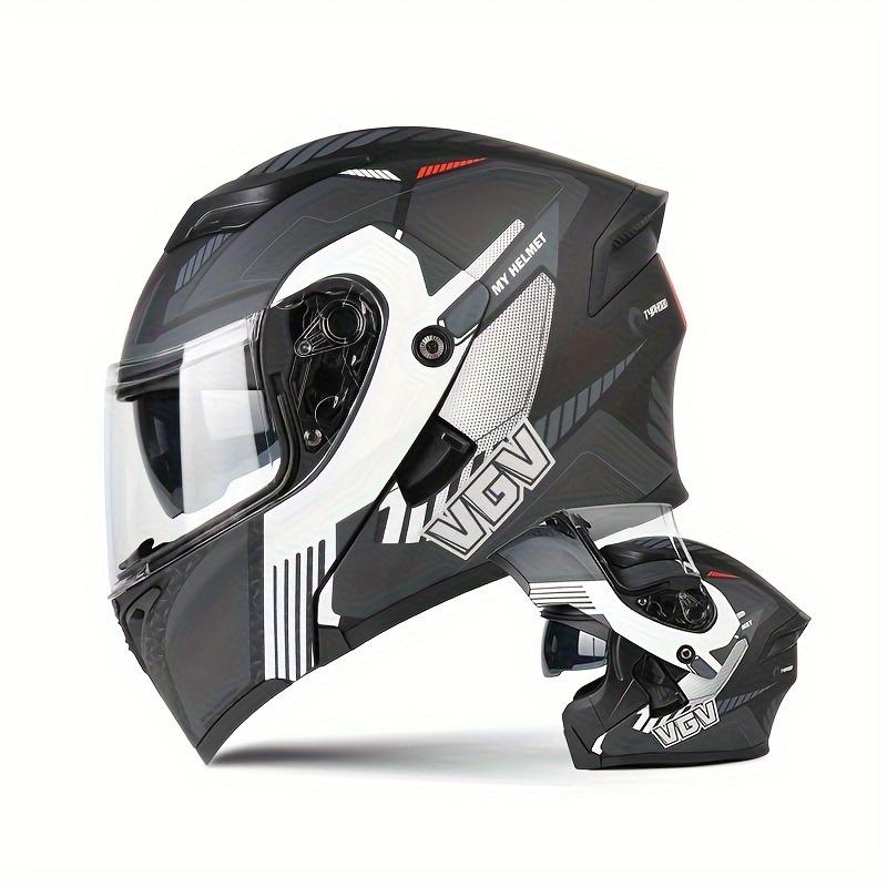 Flip Over Motorcycle Street Riding Helmet for Men and Women, Open Face Helmet, Summer Motorcycle Full Helmet, All Season Univers
