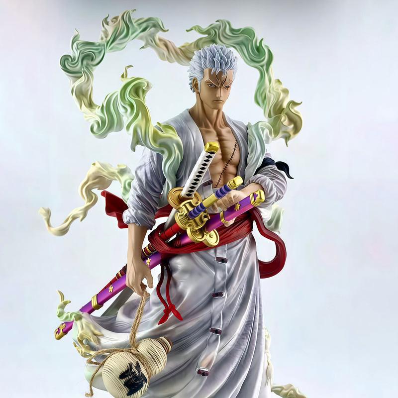 One Piece Anime Figures Ornaments Statue Double Headed Nika Zoro Sanji Model Limited Scene Children Toy Gift Collectibles Kid Friendly Entertaining