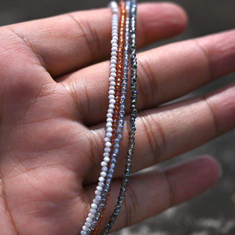 Stainless Steel Crystal Necklace for Women Ice Beads Star Sunflower Heart Choker Fashion Jewelry Boho Streetwear Collier Femme