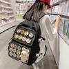 Large Capacity Japanese Kawaii Itabag – Transparent Backpack for Women/College Students, JK Pin Display School Bags