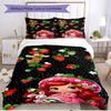 3pcs Duvet Cover Set (1*Duvet Cover + 2*Pillowcase, Without Core), Strawberry Shortcake Print Soft All‑Season Bedding Set, Home Bedroom Decor Gift
