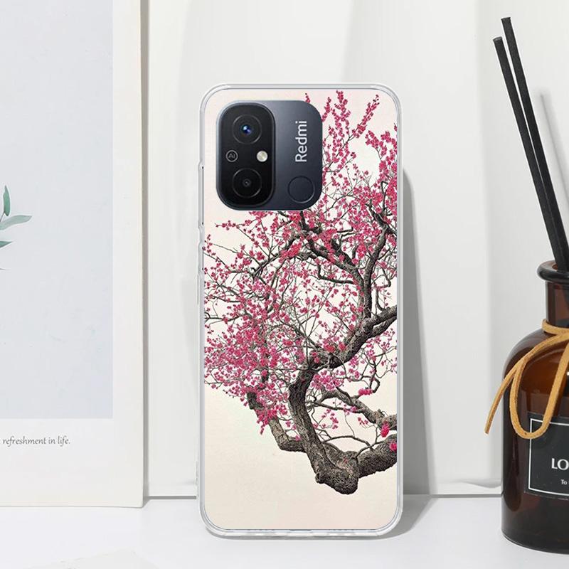 Cherry Blossom Tree Phone Case For Xiaomi Redmi 14C 13 13C 12 12C 10 10A 10C 9 9A 9C 9T 8 8A 7 7A 6A 6 Pro K80 K70 K60 K40 K20 1