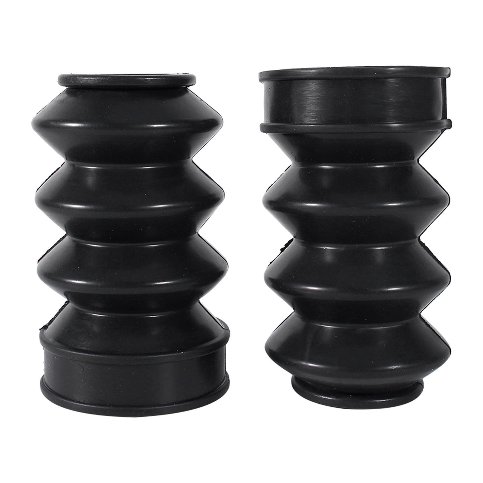 

39mm Rubber Fork Cover Gaiters Gators Boots For Sportster Dyna FX XL 883