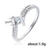 2022 New Design Wedding Rings for Women Low-key Proposal Engagement Rings High-quality Silver Color Trendy Finger Jewelry