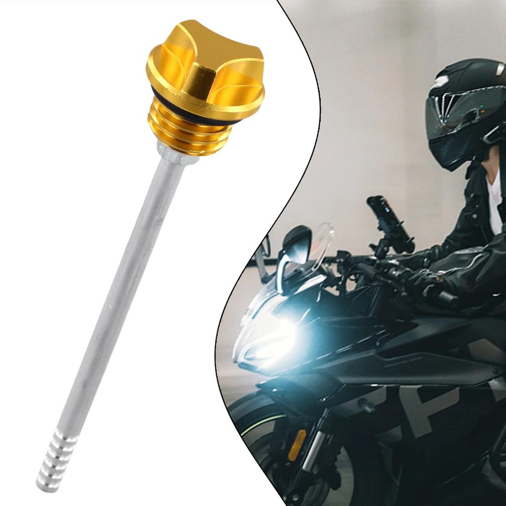1 Pcs CNC Aluminum Ngine Oil Tank Dipstick Level Lndicator For Most Motorcycle Modification Accessories
