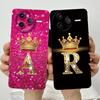 For POCO F7 Ultra Case Crown Letters Phone Cases For Xiaomi POCO F7 Pro Liquid Soft Silicone Shockproof Protective Back Cover