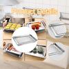 Hollow Tea Tray Food Storage Multifunctional Organizer for Home Kitchen