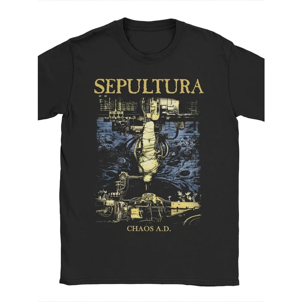 Herren Sepultura Heavy Metal Band T-Shirt - Chaos A.D