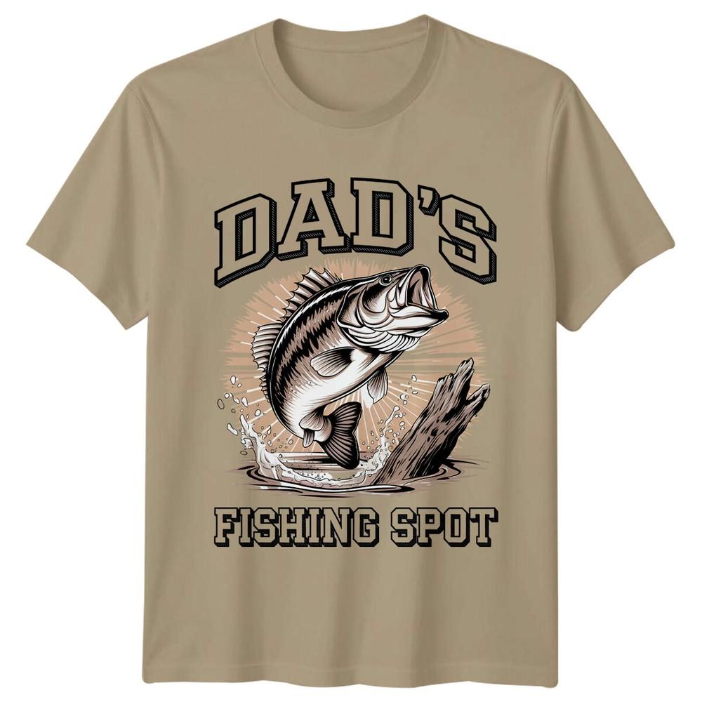Dads Fishing Spot Unisexs TShirt Fishing Hobbies Tee S