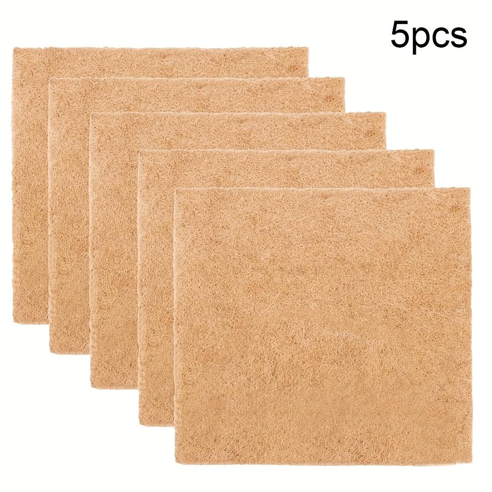 5Pcs Jute Fiber Grow Mat Hydroponic Grow Pads Felt Cloth Plant Propagation Pad For Agricultural & Horticultural Seeding Mats