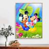 Full Round Diamond Painting Mickey Mouse Under The Lotus Leaf Art Rhinestone Picture Mosaic DIY 5D Cross Stitch Embroidery Home Decoration