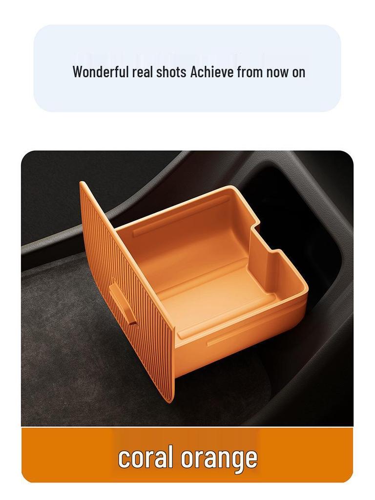 Yu7 Center Console Fragrance Holder, Anti-Shake Silicone Storage Box for Screen's Rear.