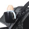 Universeller Kinderwagenbecherhalter Verstellbarer Flaschenorganisator für Buggy Kinderwagen Rollstuhl Gehhilfe Getränkehalter
