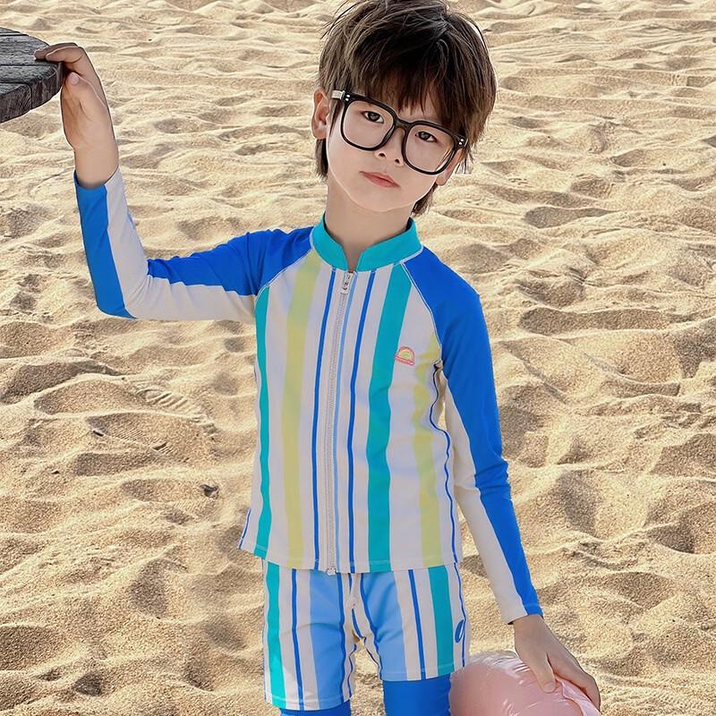 Junwen Kids  Long-Sleeve Split Swimsuit