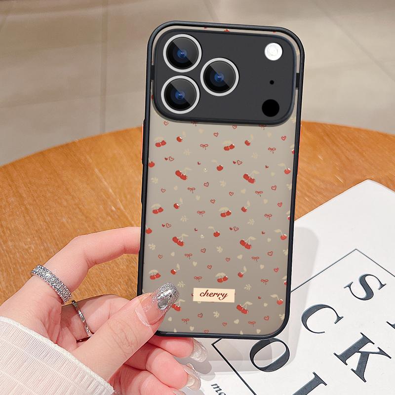 Small Flowers Pattern Phone Case For iPhone 17 Air 16 15 14 Pro Max 13 16 17 Pro 16e 17 Matte Shockproof Soft Edge Hard PC Cover